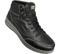 Grisport scarponcini bassi da città in vera pelle impermeabili soletta estraibile e suola antiscivolo Gritex (nero, 45, Sistema Taglie Calzature EU, Adulto, Uomo, Numero, Media, 45)