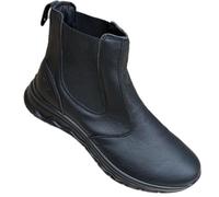 Grisport Scarponcini Città Uomo Stoner Scarpa in Vera Pelle Soletta Estraibile in Memory Soft Suola Leggera Antiscivolo (Nero Touch, Sistema Taglie Calzature EU, Adulto, Uomo, Numero, Media, 44)