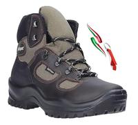 Grisport scarponcini trekking montagna unisex pelle resistenti all'acqua membrana Gritex e support system + gadget (marrone + gadget, 43, Sistema Taglie Calzature EU, Adulto, Numero, Media, 43)
