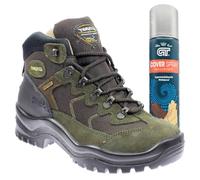 Grisport scarponcini unisex trekking e città scarpe rinforzate impermeabili Gritex - antiscivolo 4S modello 2024/25 (oliva scuro e spray, Sistema Taglie Calzature EU, Adulto, Numero, Media, 45)