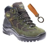 Grisport scarponcini unisex trekking e città scarpe rinforzate impermeabili Gritex - antiscivolo 4S modello 2024/25 (oliva + portachiave, Sistema Taglie Calzature EU, Adulto, Numero, Media, 45)