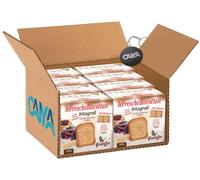 GrissinBon Le Fresche Biscottate Integrali Fette Biscottate con 100% Farina Integrale in Porzioni Salva Freschezza 250g [CAIYA® BOX da 8 Confezioni]