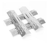 GRISUN 29-43 cm, copertura regolabile per barbecue a gas, universale, in acciaio inox, per Jamestown, Landmann, Enders, Charbroil, Taino, Barbecook, Proficook, 3 pezzi