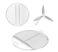 GRISUN Griglia, griglia e kit di pulizia per Weber 55,9/57,2 cm, One-Touch Silver, Bar-B-Kettle, Master-Touch e One-Touch a carbonella, adatto per Weber 7436, 7441, 7444