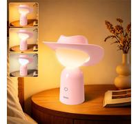 Gritin Luce Notturna Cappello Cowboy Originale, Lampada da Comodino a LED