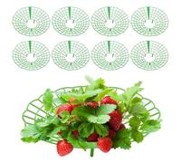 Griwuut 10 Pezzi di Supporti per Fragole, Supporti e Supporti di Coltivazione per Fragole - Resistenti alla Corrosione, Design a Forma di Petalo, Adatti a Balconi e Giardini