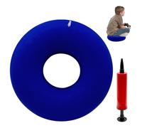 Griwuut Cuscino gonfiabile a ciambella da 40 cm, con pompa a mano, morbido cuscino ad anello per alleviare la pressione mentre si è seduti o sdraiati, cuscino d'aria da viaggio per sedia, auto, casa o