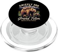 Grizzly 399 Bear Lovers Queen of the Tetons National Park PopSockets PopGrip per MagSafe