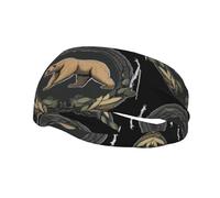Grizzly Bear, fascia elastica per yoga, sport, fitness, corsa, basket, unisex, fascia elastica per sport che assorbe il sudore,