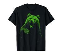 Grizzly Bear Hike Camp Orso Bruno Arrabbiato Vintage Maglietta