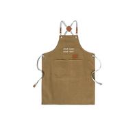 GROBTE Grembiule personalizzato per Uomini Donne Grembiuli Di Tela Personalizzati Con 2 Tasche Testo Personalizzato Logo Grembiule Da Lavoro Professionale Regolabile