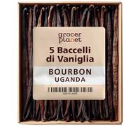 Grocer Planet - 5 Baccelli di Vaniglia Bourbon | Baccello XL 15/20 cm