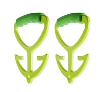 Grocery Carrier Handle, Multi-Purpose Bag Holder, Reusable Ergonomic Grip, Non-Slip 2-Piece Set, Travel Laundry Shopping Delivery Beach Food Camping, 10x11x1cm/3.94x4.33x0.39 inches