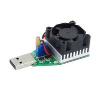 GROCKSTR 1 tester di capacità USB, corrente costante regolabile, carico elettronico, 15 W, tester di carica di resistenza