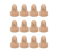 GROCKSTR 12 pezzi 10 x 6 cm Europa massiccia intagliata mobili piedi gambe TV armadio sedile piedi