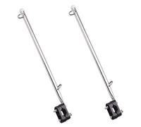 GROCKSTR 2 x 14 bandiere in acciaio inox 7/8 1 Rail Mount per barca/yacht