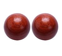 GROCKSTR 2 x 5 cm in legno di Baoding Palla di Salute Esercizio Handball Finger Massaggio Cinese Meditazione Salute Meditazione Relax