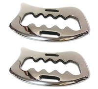 GROCKSTR 2 x strumento di massaggio in acciaio inox per la mobilizzazione dei tessuti molli