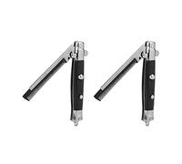 GROCKSTR 2X Acciaio Inox Capelli Pieghevole Pettine Dei Capelli Styling Strumento Interruttore Complesso Sacchetto Lungo Rotondo Dei Capelli Pettine