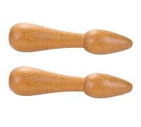 GROCKSTR 2X Assistenza Sanitaria Bastone per Massaggio nel Legno Sandalo Massaggiatore per Massaggio con Agopuntura per Agopuntura per Massaggio Cura Piedi Strumento