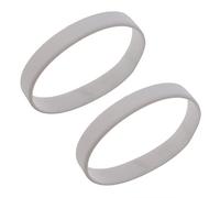 GROCKSTR 2X Gomma di Silicone di Moda Elasticita' Wristband Della Fascia di Polso Bracciale Braccialetto Bianca