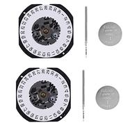 GROCKSTR 2X Movimento 'Orologio Al Quarzo Giapponese VX32 VX32E Data Un 3 con Stelo di Regolazione E Accessori per Parti di Riparazione 'Orologio Un Batteria