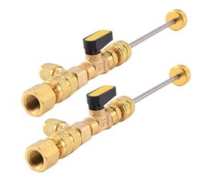GROCKSTR 2X R410A R22 Doppia Dimensioni SAE HVAC Valve Core Removal Tool Installer (No Loss Gas)