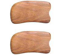 GROCKSTR 2X Sandalo Naturale Gua Sha Massaggio Raschiante Agopuntura Spa Terapia Stick Point Trattamento Rilassamento Muscolare Bordo di Guasha