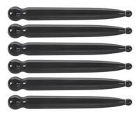 GROCKSTR 6X Tradizionale Relax Thai Foot Massage Riflessologia Stick Strumento Nera