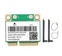 GROCKSTR -AXE3000H Scheda WiFi+Doppia Antenna WiFi 6E 2400Mbps Mini PCI-E per BT 5.2 802.11AX 2.4G/5G/6Ghz Scheda di Rete Wlan
