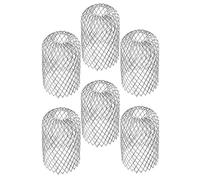 GROCKSTR Filtro di protezione per grondaia, 6 pezzi, filtro in alluminio a 3 espansioni, anti-bloccaggio, copertura in rete