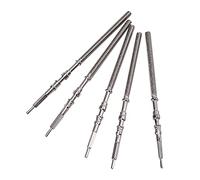 GROCKSTR Kit corona in acciaio per orologio da polso, 5 pezzi, pezzi di ricambio per orologio NH35, NH36, NH38, NH39, Argento