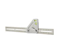 GROCKSTR Multifunzione Legno Righello Multifunzione Ingegnere Lavorazione Legno Righello Combinazione Misurazione Quadrato Righello