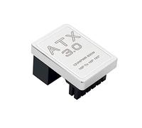 GROCKSTR PCIE5.0 Scheda Grafica ATX3.0 Alimentazione 12VHPWR 12+4 16P 600W Maschio a Femmina 180 Gradi Adattatore Connettore Argento