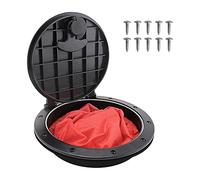 GROCKSTR Set di 6 piastre da tavola per kayak con custodia per kayak, barca, pesca, sartiame, colore nero