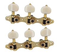 GROCKSTR Vortice accordatore per chitarra classica, accordatore per chitarra acustica, chiave 1:18, 3 sinistra, 3 destra, per chitarra, accessori di ricambio
