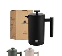 Groenenberg French Press Black 600 ml o 1 litro, pressa per caffè di alta qualità con funzione di mantenimento termico in acciaio inox