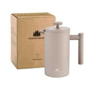 Groenenberg French Press Earth 600 ml o 1 litro, pressa per caffè di alta qualità con funzione di mantenimento termico in acciaio inox