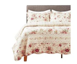 Groenland Home Vintage de Roses Couette Ensembles King Multicolore