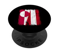 Groenlandia Austria mezza bandiera Groenlandese Austria Patrimon PopSockets PopGrip Adesivo