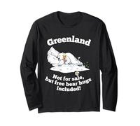 Groenlandia Donald Trump orso polare umorismo divertente politico Maglia a Manica