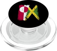 Groenlandia Giamaica Mezza bandiera Groenlandese Giamaicano Heritage PopSockets PopGrip per MagSafe