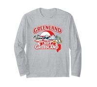 Groenlandia Non Greedland Sovranità Anti-Sfruttamento Maglia a Manica