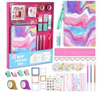GROFIS Kit di Diario Fai-da-te, Scrapbooking Kit, Forniture per Album di Ritagli, Arti e Mestieri per Bambini Adolescenti, Regali di Compleanno per Ragazze di 8 9 10 11 12 13 14 Anni