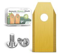 GROFIS Set di 36 Lame per Robot Tagliaerba, Lame di Ricambio in Acciaio Inox e Titanio con Viti, Lame Ricambio Accessori per Tosaerba Compatibile con Husqvarna Automower, Gardena, Yard Force