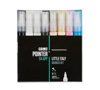 Grog Pointer 04 APP Little Italy Marker Set, Punta proiettile da 4 mm, Confezione da 8 pezzi