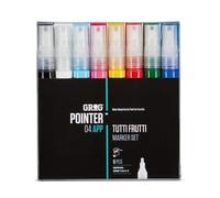 Grog Pointer 04 APP Tutti Frutti Marker Set, Punta proiettile da 4 mm, Confezione da 8 pezzi