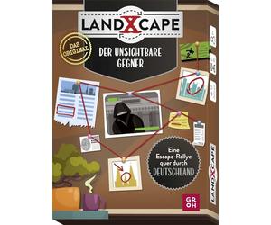 Groh LandXcape - der Ungner: Eine Escape-Rallye quer Durch Deutschland | Mehrfach spielbares Escape Game mit 50 Karten für Kinder ab 12 und Erwachsene