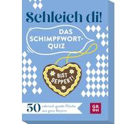 Groh Schleich di! Das Schimpfwort-Quiz: 50 sakrisch guade Flüche aus Ganz Bayern | Das perfekte Partyspiel für Fans des Weiß-blauen Lebensgefühls | Ratequiz im Spielkartenformat