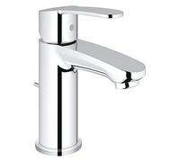 Grohe Eurostyle Cosmopolitan Mitigeur monocommandé pour lavabo, S-Size, saillie 100mm, vidage à tirette, 23037002, 23037002
